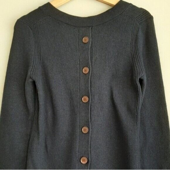 BANANA REPUBLIC Filpucci Italian Yarn Sweater Button Back Sz S - Picture 6 of 9
